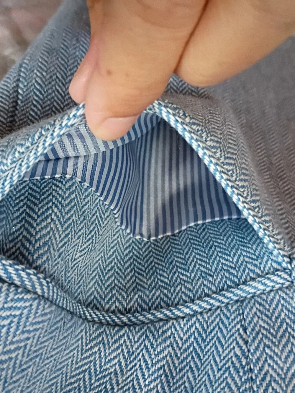 J. Crew Light Gray Herringbone Blazer